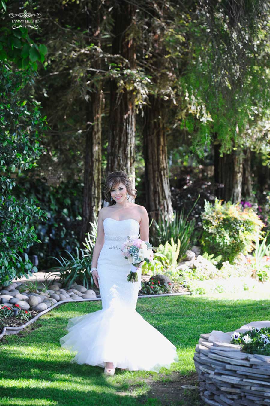 Lea Travis Wedding At Vintage Gardens Modesto Portrait And